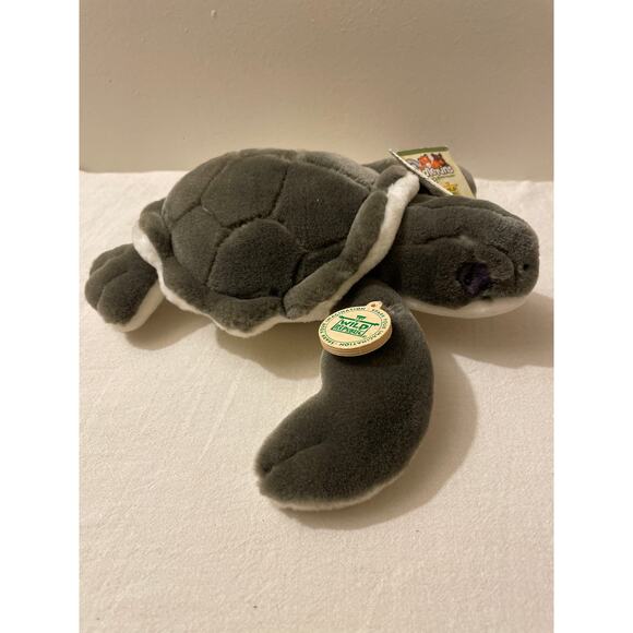 Wild Republic Cuddlekins Plush Sea Turtle 8" Soft Toy Tags‎ 2007 - Picture 2 of 10